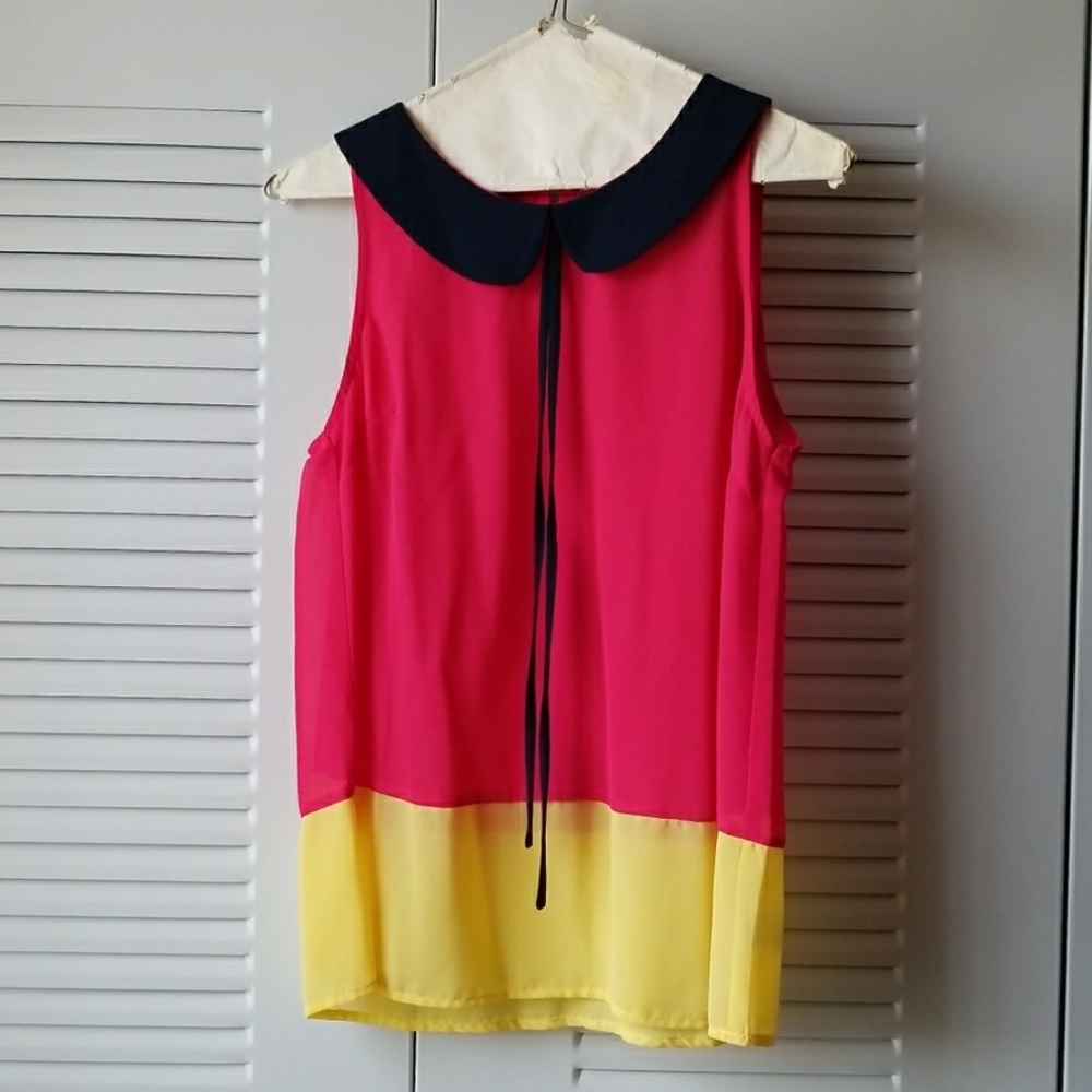 NWOT Peter Pan collar Summer Top